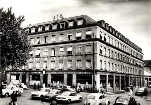 Ak Colmar Kolmar Elsass Haut Rhin, Grand Hotel du Centre, Place de la Cathedrale