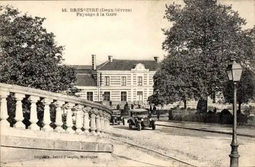 Ak Bressuire Deux Sèvres, Landschaft am Bahnhof