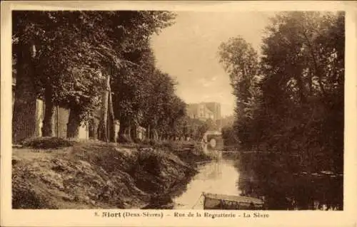 Ak Niort Deux Sèvres, Rue de la Regratterie, La Sèvre