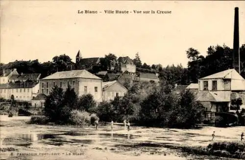 Ak Les Praz Chamonix Mont Blanc Haute Savoie, Blick auf die Creuse