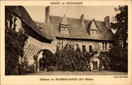 Ak Le Plessis Macé Maine et Loire, Château