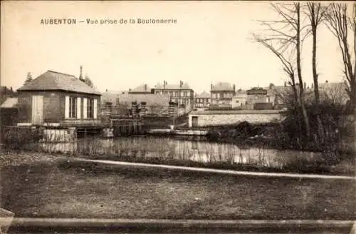 Ak Aubenton Aisne, Blick von der Boulonnerie aus