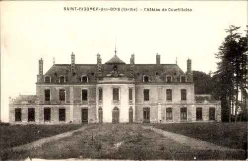 Ak Saint Rigomer du Bois Sarthe, Château de Courtilloles