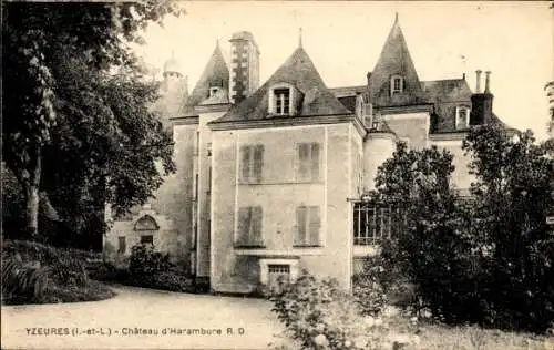 Ak Yzeures Indre et Loire, Château de Harambure