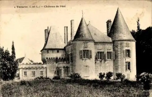 Ak Yzeures Indre et Loire, Château de Pérè