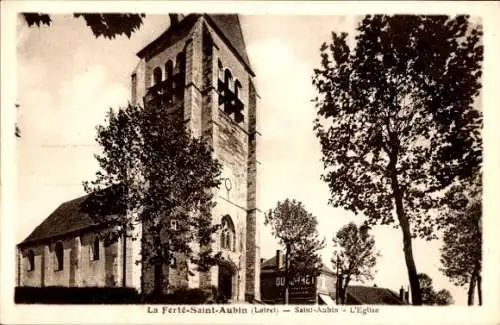 Ak La Ferté Saint Aubin Loiret, Kirche