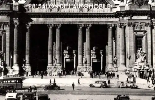 Ak Paris Louvre, Grand Palais, Automobilsalon