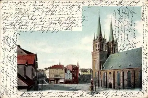 Ak Kassel in Hessen, Martinsplatz, Kirche