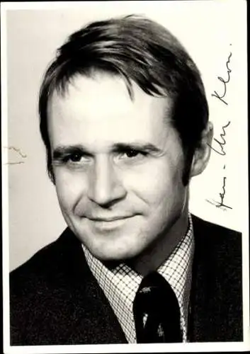 Ak Politiker Hans-Ulrich Klose, Portrait, Erster Bürgermeister von Hamburg, Autogramm