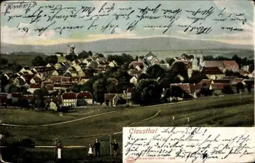 Ak Clausthal Zellerfeld im Oberharz, Gesamtansicht