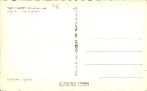 Ak Touggourt Algerien, Luftaufnahme