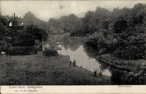 Ak Essen im Ruhrgebiet, Stadtgarten