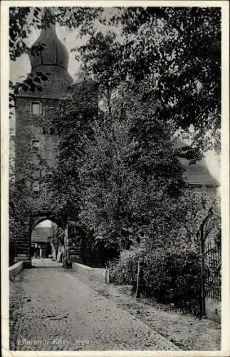 Ak Efferen Hürth bei Köln Rhein Erft Kreis, Burg, Tor