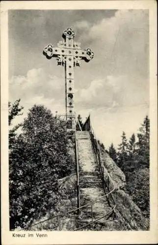 Ak Monschau Montjoie in der Eifel, Kreuz im Venn