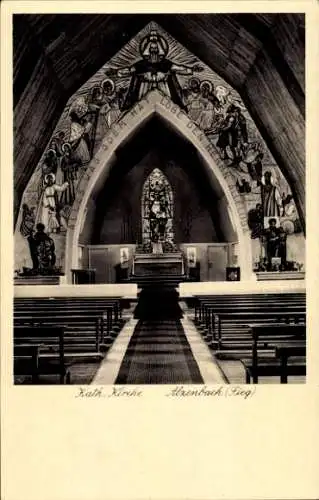 Ak Alzenbach Eitorf an der Sieg, Katholische Kirche, Altarraum