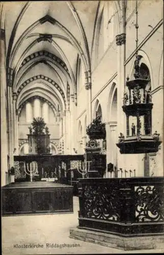 Ak Riddagshausen Braunschweig in Niedersachsen, Klosterkirche Riddagshausen, Innenansicht