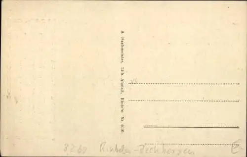 Ak Deckbergen Rinteln in Niedersachsen, Paschenburg, Gedicht Wand'rer der mit Müh mich erstiegen