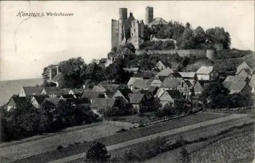 Ak Rimbach Bornhagen im Eichsfeld, Burg Hanstein,