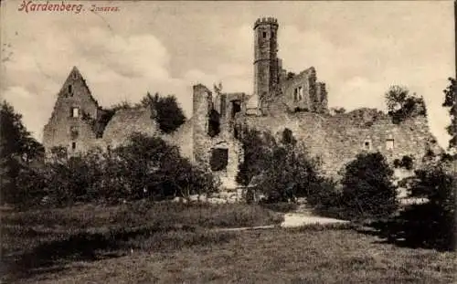 Ak Nörten Hardenberg in Niedersachsen, Blick auf Ruine, Inneres