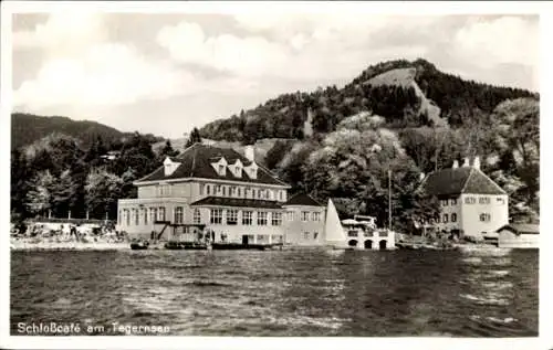 Ak Tegernsee in Oberbayern, Schlosscafé