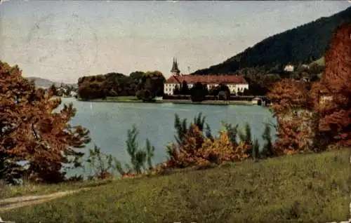 Ak Tegernsee in Oberbayern, Herzogliches Schloss