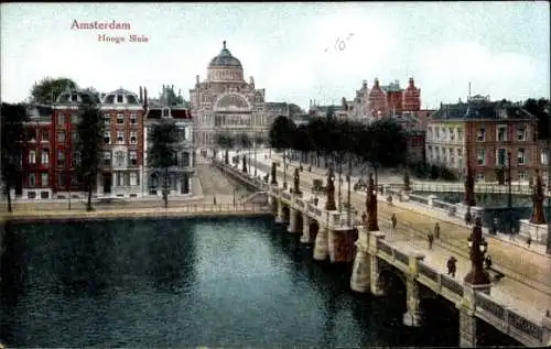 Ak Amsterdam Nordholland Niederlande, Hooge Sluis