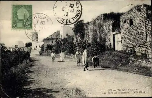 Ak Téboursouk Tunesien, Blick auf die Moschee