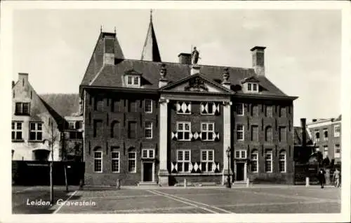 Ak Leiden Südholland Niederlande, Gravestein