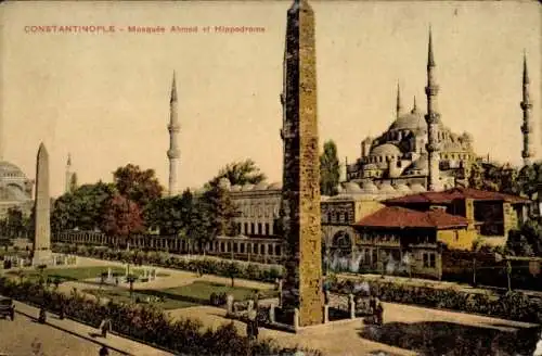 Ak Konstantinopel Istanbul Türkei, Sultan-Ahmed-Moschee, Hippodrom
