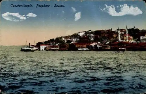 Ak Konstantinopel Istanbul Türkei, Bosporus, Skutari