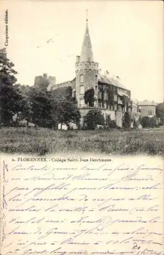 Ak Florennes Wallonien Namur, College Saint Jean Berchmans