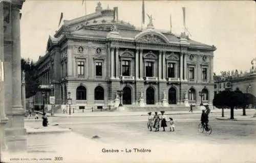 Ak Genève Genf Schweiz, Theater
