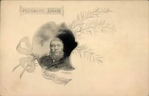 Ak Südafrika, Präsident Paul Kruger, Portrait