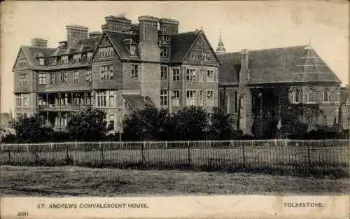 Ak Folkestone Kent England, Genesungsheim St. Andrews