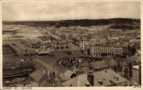 Ak Saint Helier Kanalinsel Jersey, Panorama