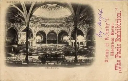 Ak Paris, Weltausstellung 1900, Festspielhaus