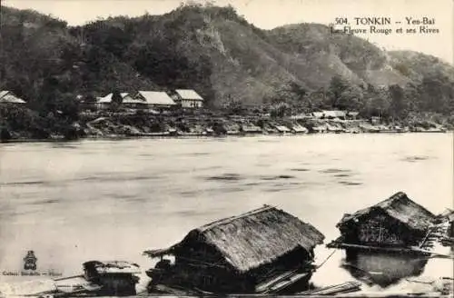 Ak Yên Bái Tonkin Vietnam, Roter Fluss und seine Ufer