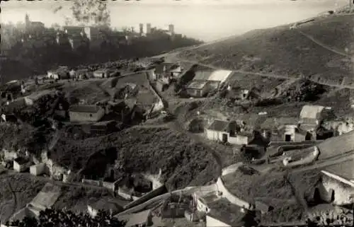 AK Granada Andalusien Spanien, Sacromonte-Höhlen und Alhambra