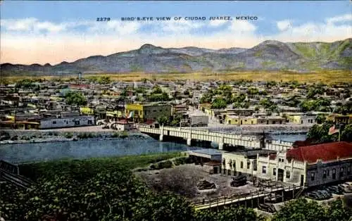 Ak Ciudad Juarez Mexiko, Gesamtansicht