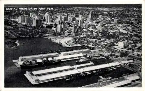 Ak Miami Beach Florida USA, Luftbild