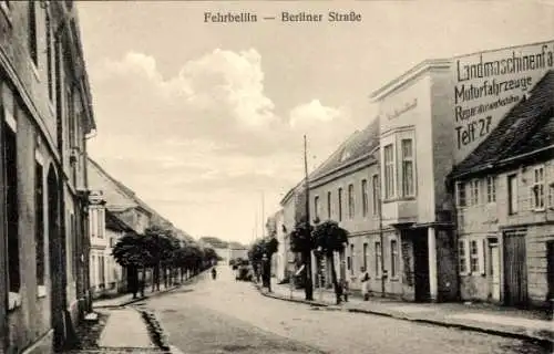 Ak Fehrbellin in Brandenburg, Berliner Straße
