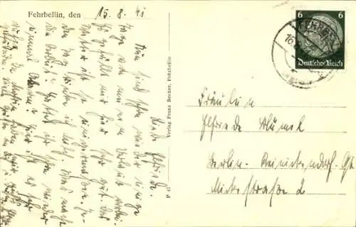 Ak Fehrbellin in Brandenburg, Berliner Straße