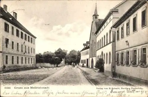 Ak Mellrichstadt in Unterfranken, Straßenpartie