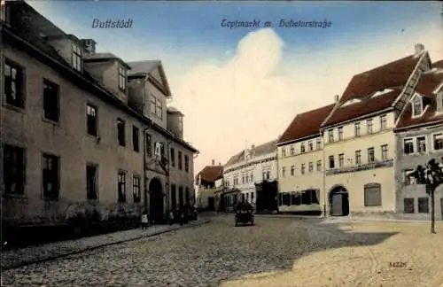 Ak Buttstädt in Thüringen, Topfmarkt, Hohetorstraße