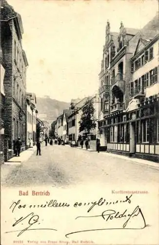 Ak Bad Bertrich an der Mosel Eifel, Kurfürstenstraße