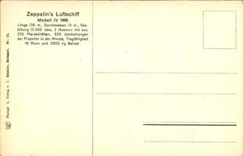 Ak Leinfelden-Echterdingen, zerstörtes Luftschiff LZ 4 IV, Unglücksstelle 5. August 1908, Zeppelin