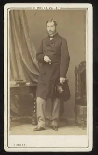 CdV Portrait König Philipp von Württemberg