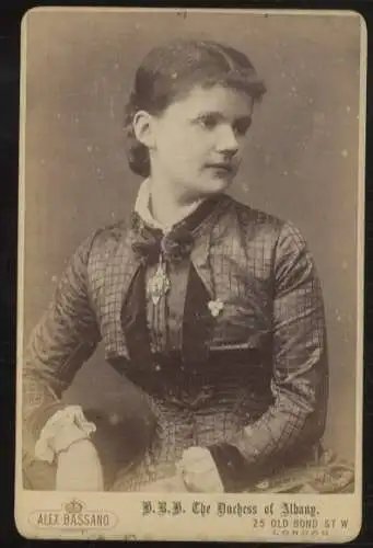 Cabinet Foto Herzogin Helen von Albany, geb. von Waldeck-Pyrmont