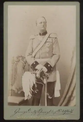 Cabinet Foto Fürst Georg von Schwarzburg-Rudolstadt