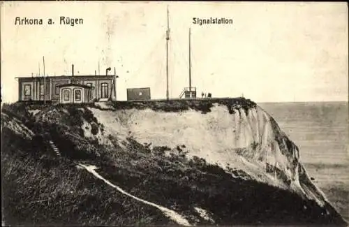 Ak Arkona Putgarten auf Rügen, Signalstation